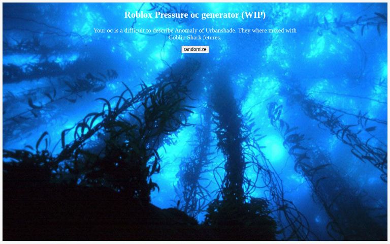 Roblox Pressure oc generator (WIP)