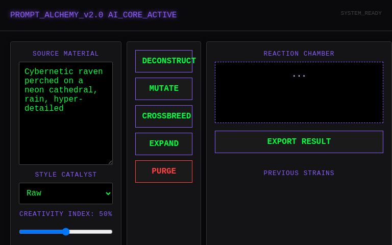 Minimal ― Perchance Generator