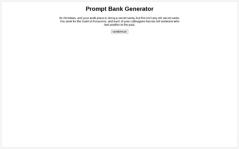 Prompt Bank Generator