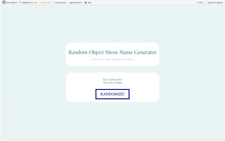 Random Anime Show Name Generator