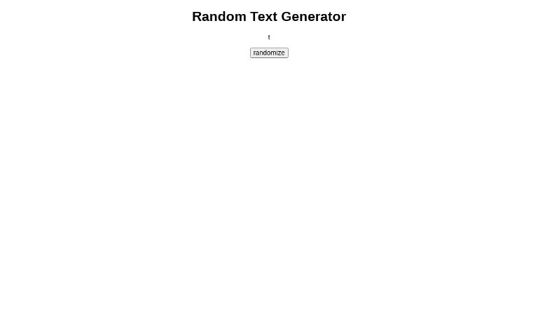 Random Text Generator
