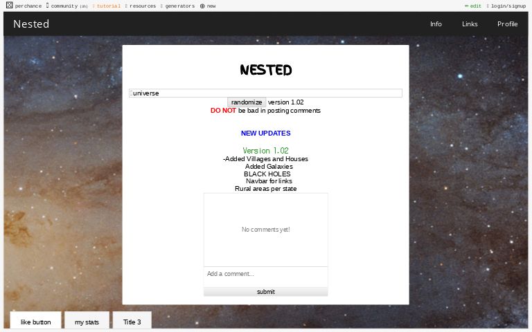 Nested ― Perchance Generator