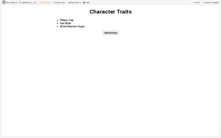 Character Traits