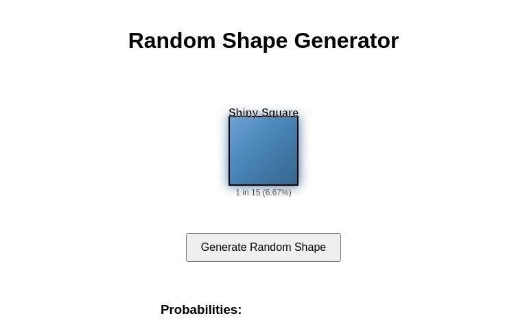Random Shape Generator