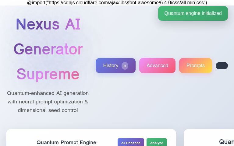 Nexus AI Generator Supreme