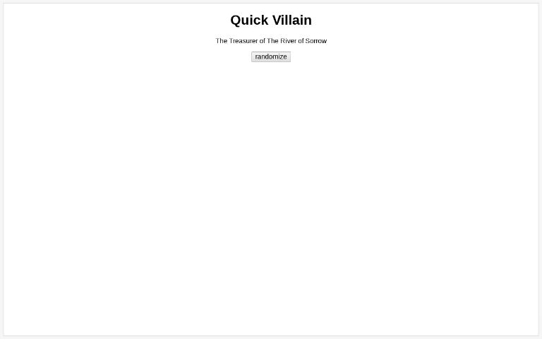 quick-villain-perchance-generator