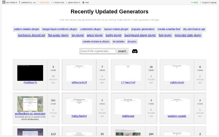 Recently Updated Generators