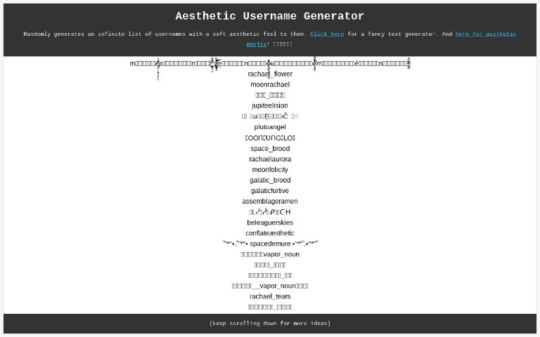 aesthetic-username-generator