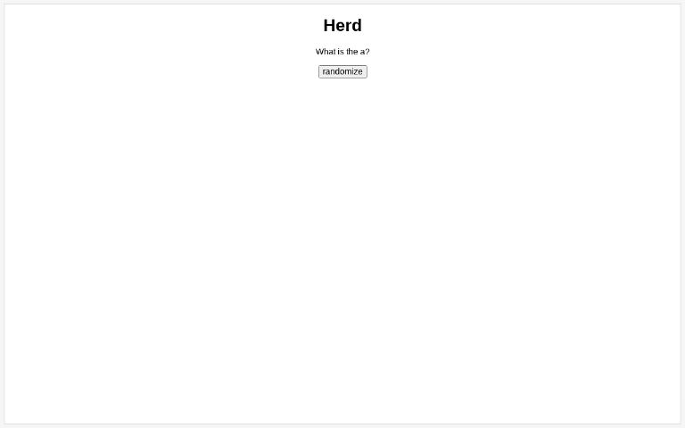 herd-perchance-generator