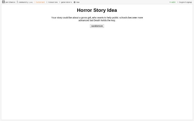 horror-story-idea-perchance-generator