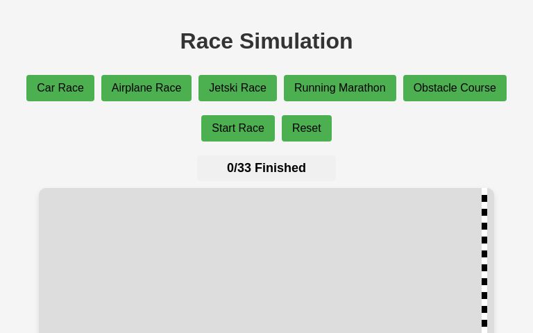 Race Simulation ― Perchance Generator