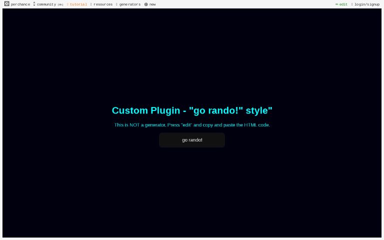 Custom Plugin - 