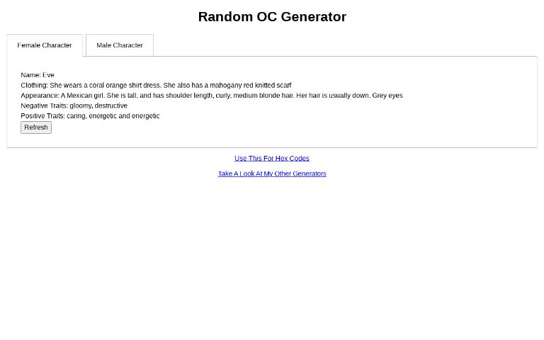 Random OC Generator