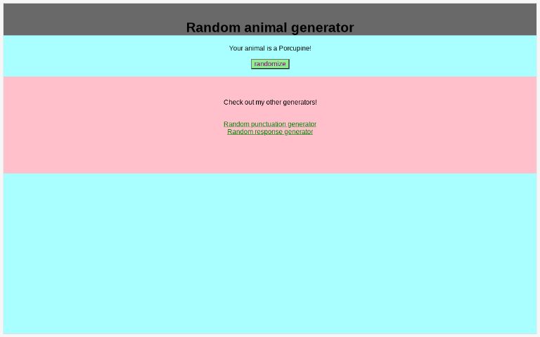 random-animal-generator