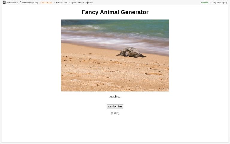 Fancy Animal Generator