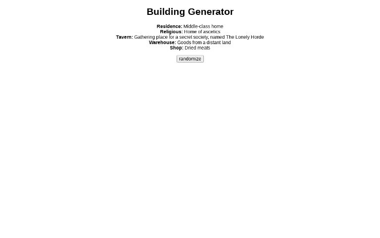 Building Generator