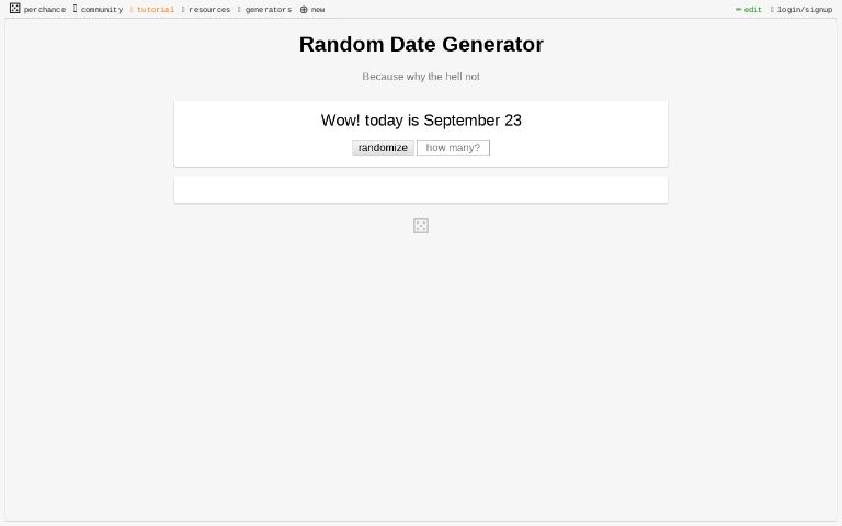 Random Date Generator