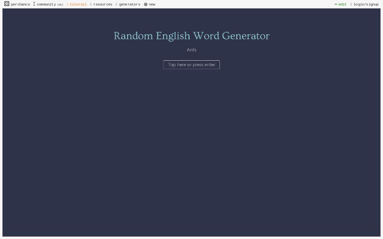 Random English Word Generator