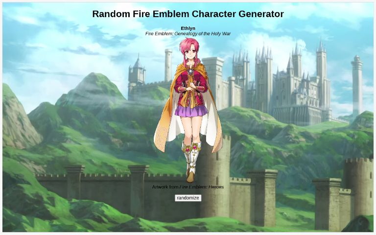 Random Fire Emblem Character Generator