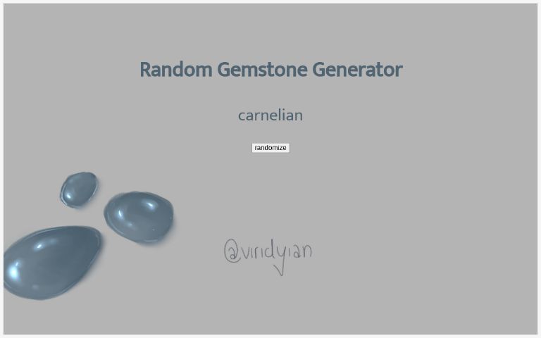 Random Gemstone Generator