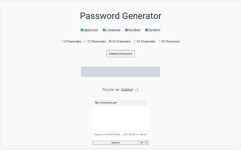 Password Generator
