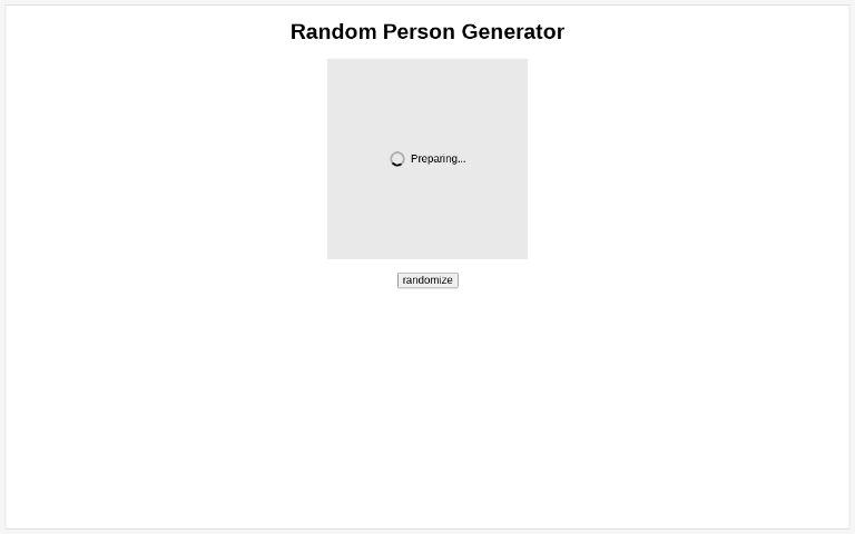 Random Person Generator