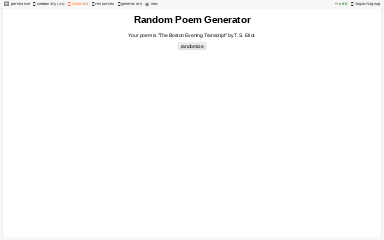 Random Poem Generator