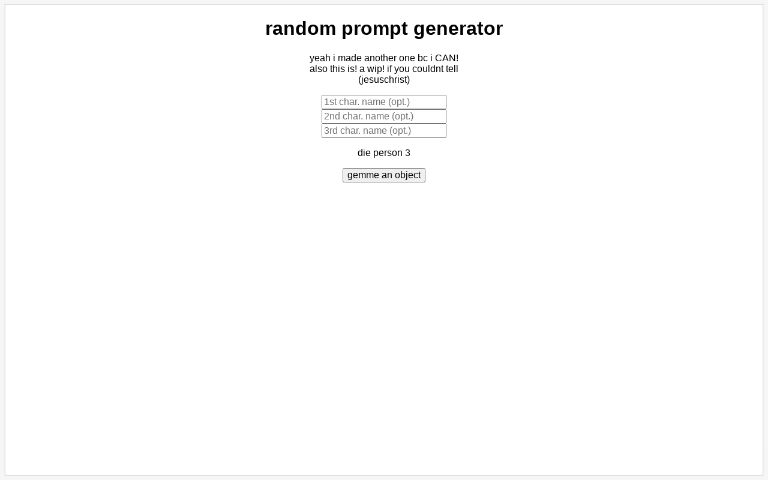 random prompt generator