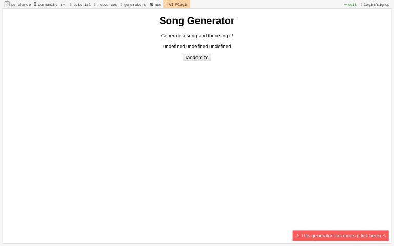 Song Generator