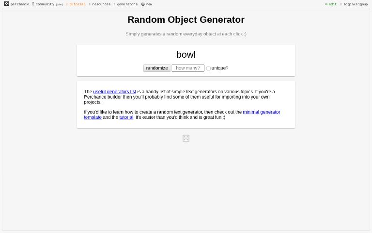 Random Object Generator