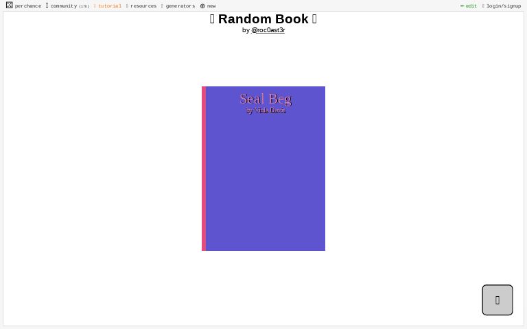 Random Book Generator