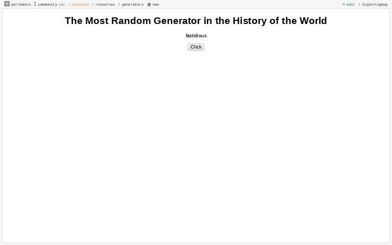 The Most Random Generator in the History of the World