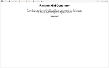 Random Girl Generator