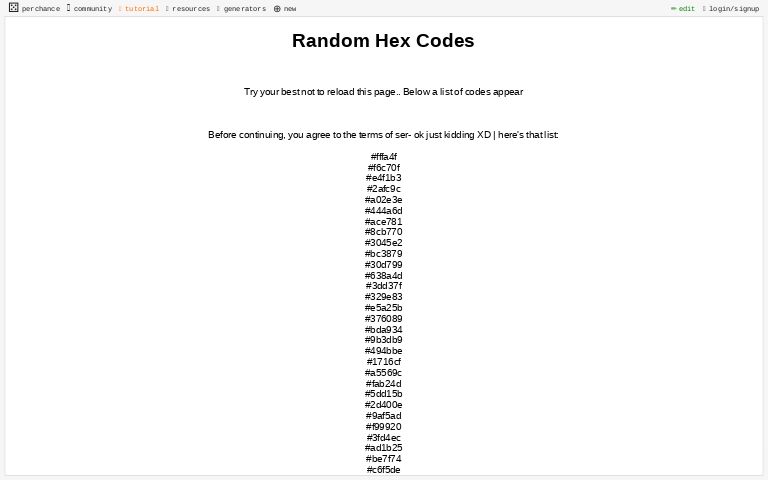 hex-code-generator-perchance