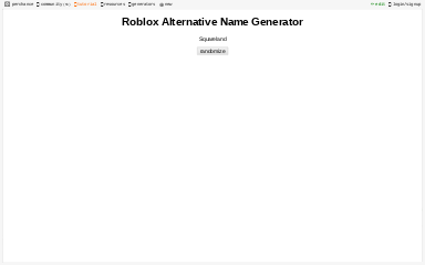 Roblox Alternative Name Generator Perchance Org - roblox font name generator
