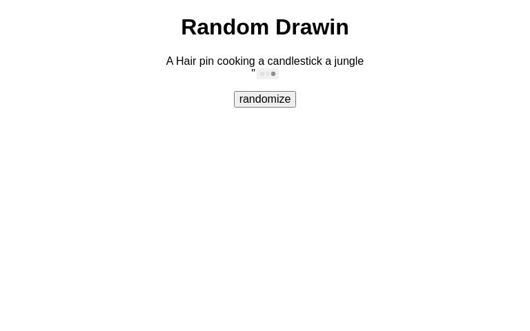 Random Drawin ― Perchance Generator