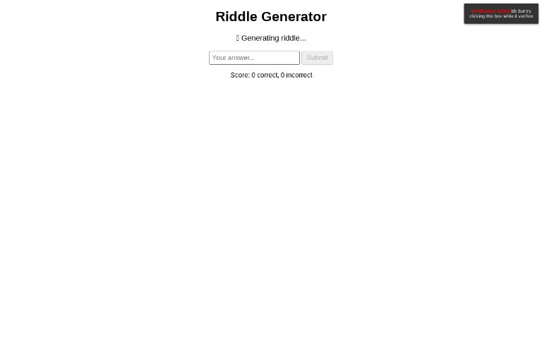 Riddle Generator