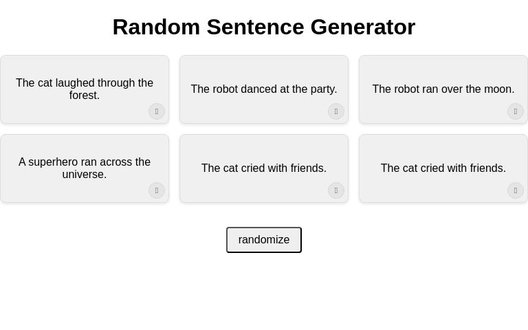 Random Sentence Generator