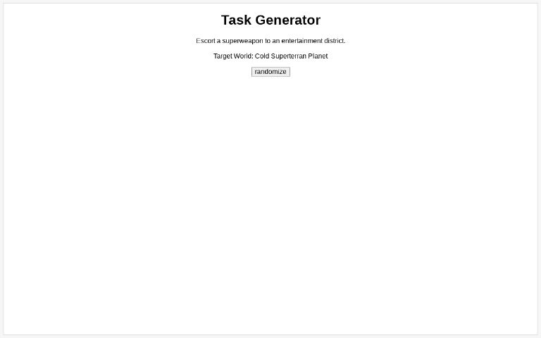 task assignment generator