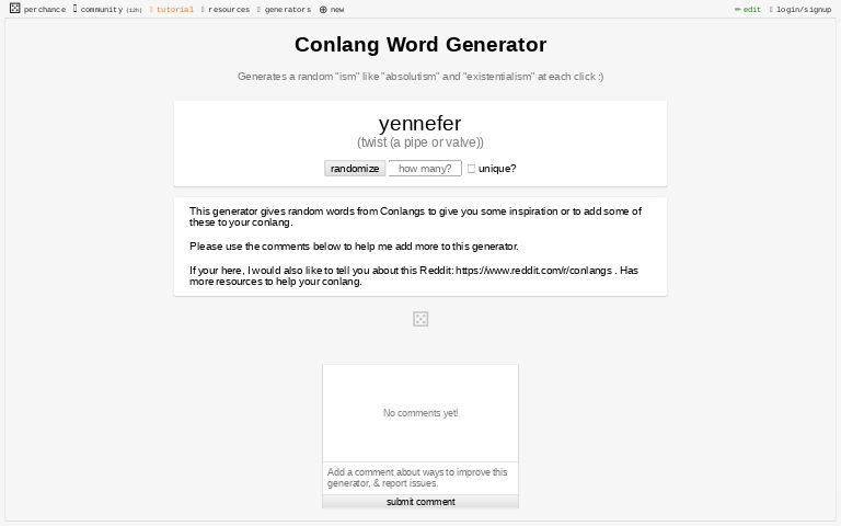 conlang-word-generator