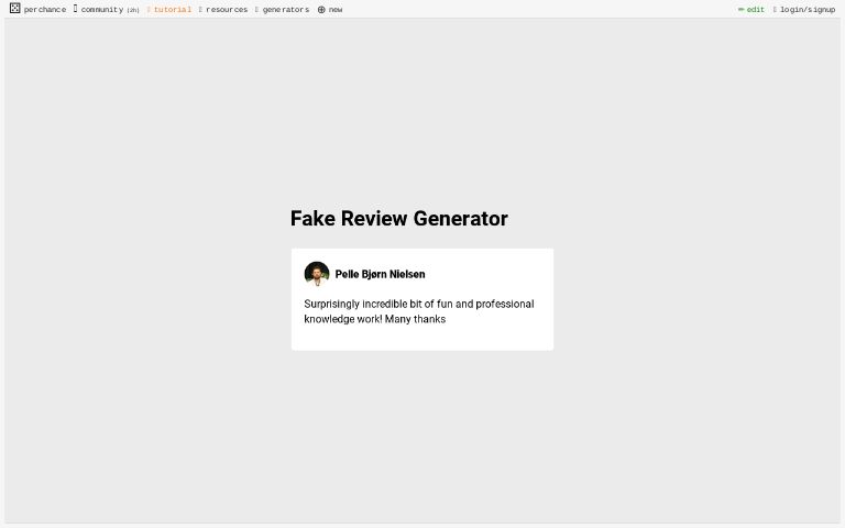 fake facebook review generator