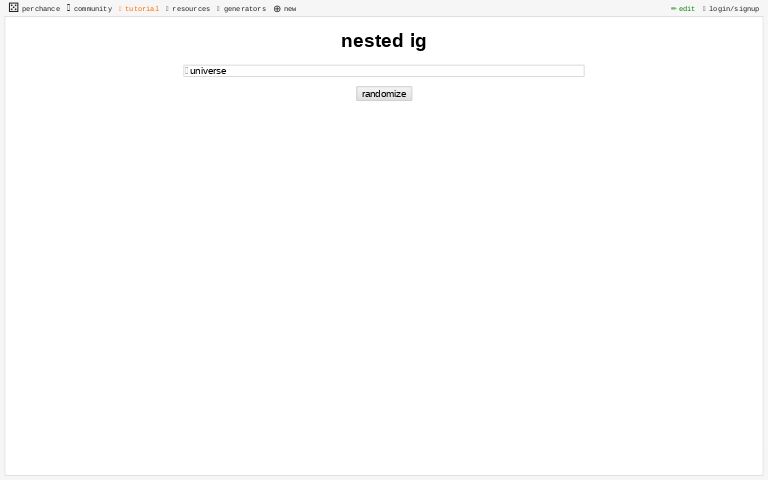 nested ig ― Perchance Generator