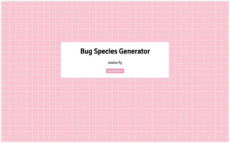 bug-species-generator