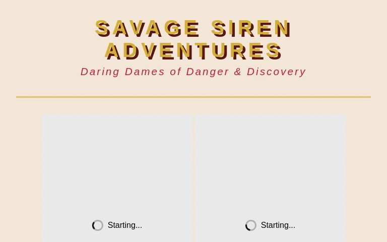 SAVAGE SIREN ADVENTURES ― Perchance Generator