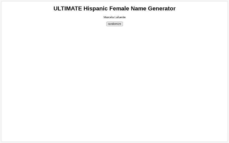 ultimate-hispanic-female-name-generator