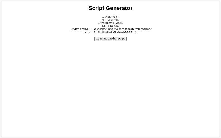 Script Generator