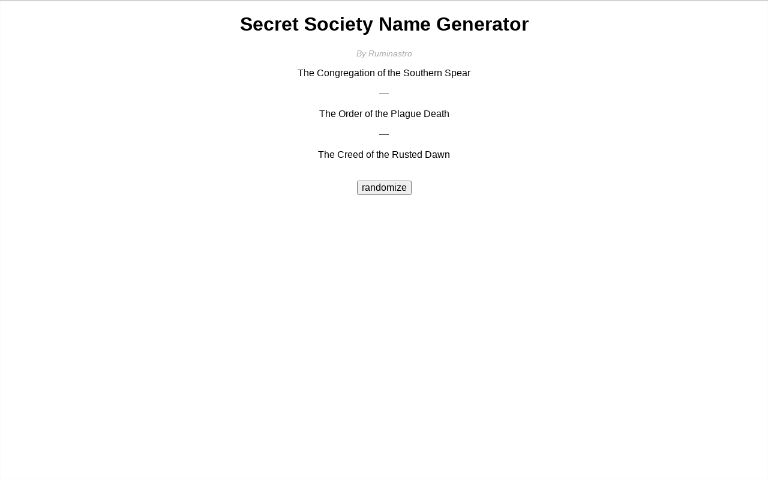 secret-society-name-generator