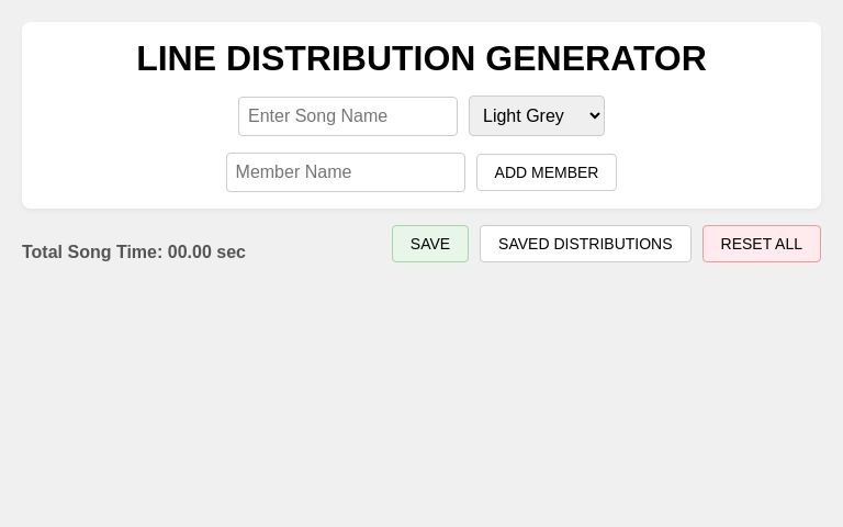 LINE DISTRIBUTION GENERATOR