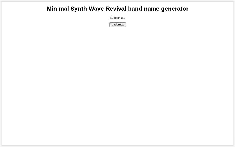 minimal-synth-wave-revival-band-name-generator