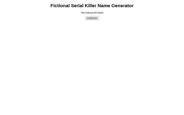 fictional-serial-killer-name-generator